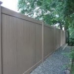 PVC privacy fence