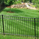 Black Aluminum fence
