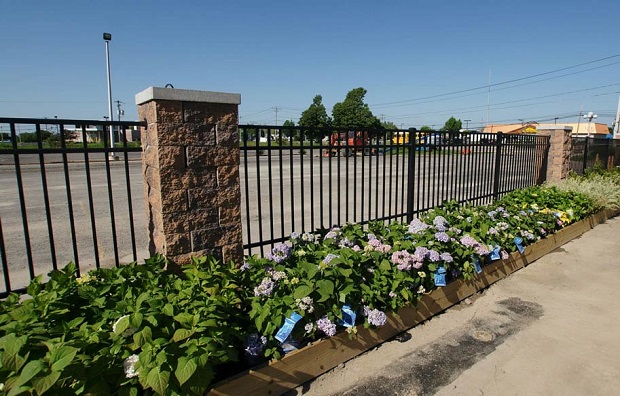 decorative metal security fence